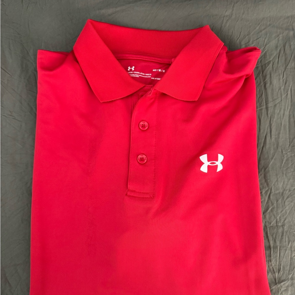 Under Armour Red Performance Polo